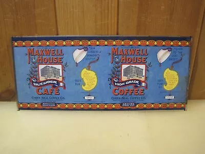 Vintage Maxwell House Coffee Tin Can Blank  B7226 • $17