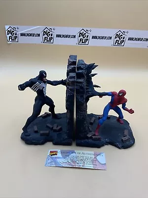 Bookends Venom Vs Spiderman Marvel By Bowen 1994 Lim. Ed. Open Box New • $500