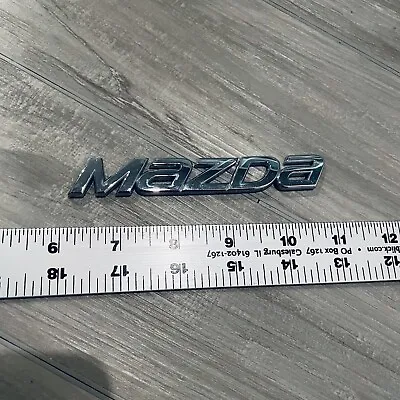 2014-2018 Mazda 3 Emblem Logo Symbol Letters Badge Trunk Rear Chrome OEM Speed • $17.99