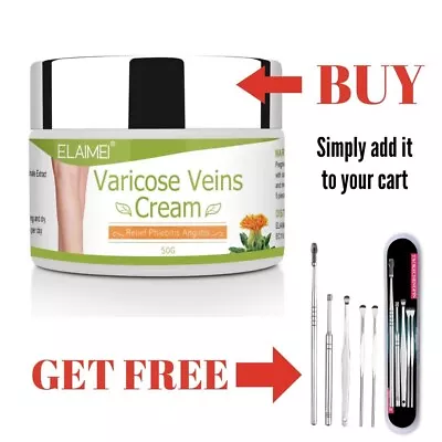 Varicose Veins Cream Relief Phlebitis Angiitis Inflammation Blood Vein Veins • $16.95