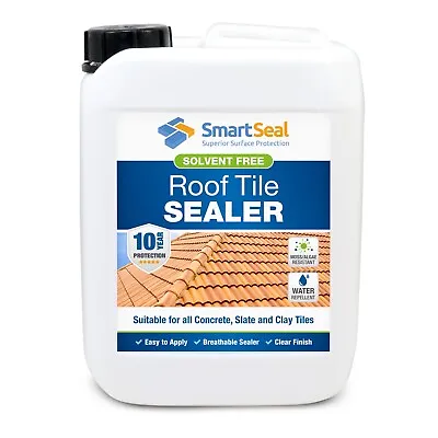 £174.95 • Buy ROOF TILE SEALER Protect 10yr+ Repels Water DRY Finish Smartseal (Sample +4size)