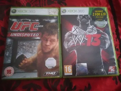 UFC 2009: Undisputed AND W13 Xbox 360 • £5.75