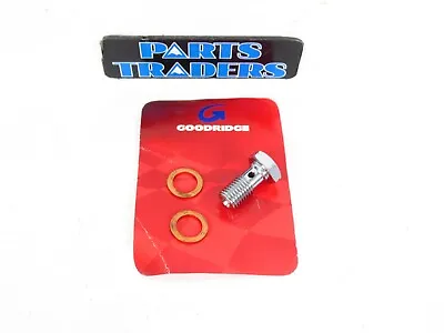 Goodridge Single Banjo Bolt M10 10mm X 1.25mm With 2 Copper Washers Brake/Clutch • $8.99