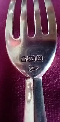 Antique Silver Fork.  ?Walker & Hall Sheffield Sterling Silver 1909 • £30