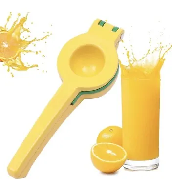 Professional Citrus Juicer Metal 2-In-1 Lemon Lime Squeezer Hand Juice@ • £14.99
