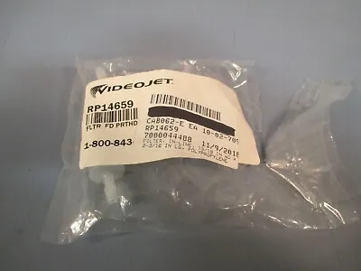 VIDEOJET INLINE-FILTER FLTR FD PRTHD (QTY 2 In Package) RP14659 • $199.99