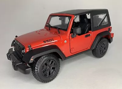 Jeep Wrangler 1:18 Scale Diecast Maisto Special Edition 2014 Car - Missing Wheel • $17.99