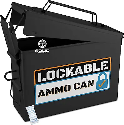 Lockable Metal Ammo Can - New Military & Army Ammo Storage Container - M2A1 & M1 • $43.95