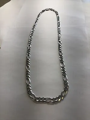 14 Kt White Gold ” Figaro” Necklace 20”  • $1375