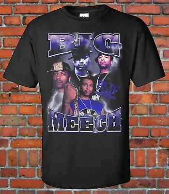 $14.99 • Buy Big MEECH 90s Vintage Style Bootleg Rap Tee BMF Hip Hop ATL Detroit Rare Hot 