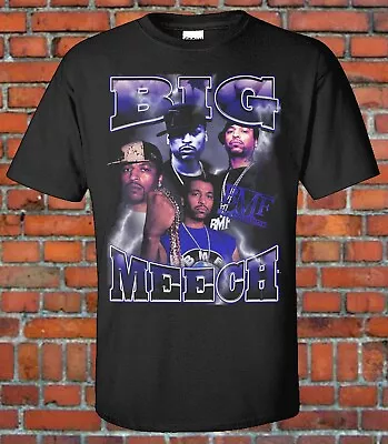 Big MEECH 90s Vintage Style Bootleg Rap Tee BMF Hip Hop ATL Detroit Rare Hot  • $14.99