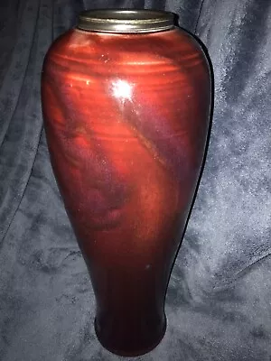 Original Art Harvest Studio Pottery Oxblood Vase Dan Wheeler Oregon 15.5” • $195