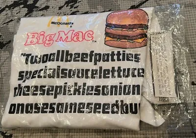 Vintage 1970's McDonald's Big Mac Promotional T-Shirt New In Original Bag • $39.99