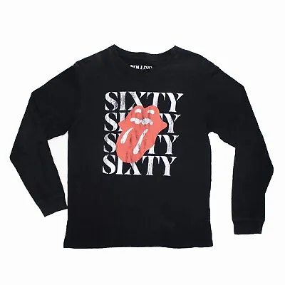 Rolling Stones Sixty Black Medium Long Sleeve T-Shirt Used Vintage • $30