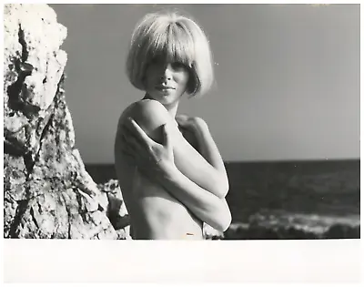 Aldo Palazzi Mireille Darc Vintage Print Vintage Silver Print 24x3 • $425.80