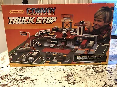 1988 Matchbox Convoy Truck Stop Play Set Factory Sealed Excellent Condition RARE • $274.88