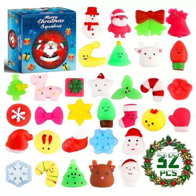 32Pcs Squishies Squishy Toys Mochi Christmas Toy For Kids Party Favors Mini Kawa • $23.93