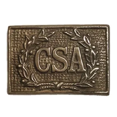 Antique Style Military Civil War Confederate CSA Belt Buckle SOLID Brass WREATH  • $14.99