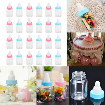 24PCS Fillable Bottles Sweet Candy Box Baby Shower Baptism Party Table Decor AU • $15.67