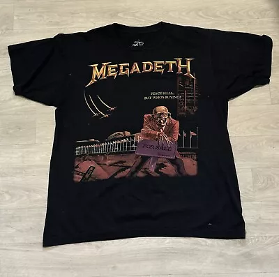 Vintage Megadeth Peace Sells Band Tshirt • £35