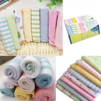 8pcs Set Nursing Towels Baby Towels Baby Bibs Handkerchief Towel Washcloth 23cm • £8.47