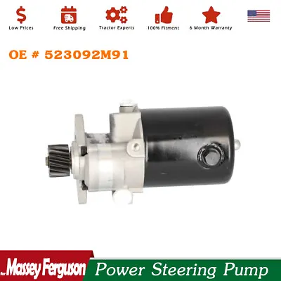 523092M91 Power Steering Pump - Massey Ferguson Tractor 175 255 265 275 382 50C • $135