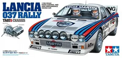 Tamiya 58654 1/10 Scale EP RC Car Kit TA02-S Chassis Lancia 037 Rally (No ESC) • $150