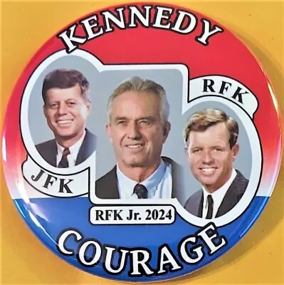 2024 Robert F. Kennedy JR. For President Campaign Button With JFK  RFK   2.25  • $3.25