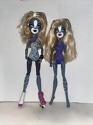 Monster High Meowlody Werecat Twin Sister Dolls Mattel 2011 See Pics • $39.95