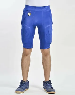 £24.99 • Buy Adidas Techfit Basketball Men's Padded GFX Shorts, Blue - O25486
