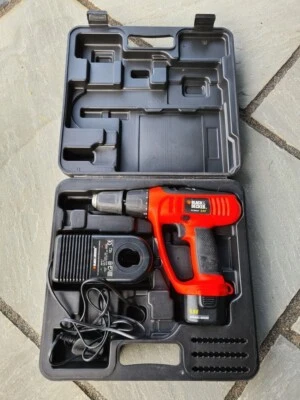 £0.99 • Buy BLACK + DECKER CORDLESS KC9682F 10mm 9.6V Orange Black Drill In Original Case