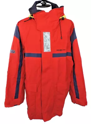 Vintage Henri Lloyd PULSE Sailing Jacket Men's XL/XXL Red Yachting/Outdoor • £35.99