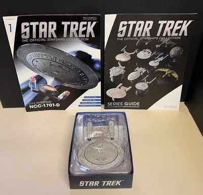 £30 • Buy Eaglemoss: Star Trek Starships Collection ~ #1 USS ENTERPRISE NCC-1701-D + Mag