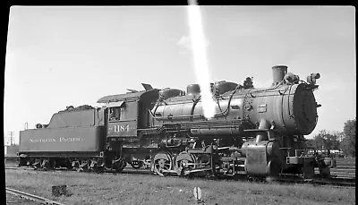 Railroad Negative NP Northern Pacific 1184 0-8-0 Staples MN 8-55             396 • $14.99