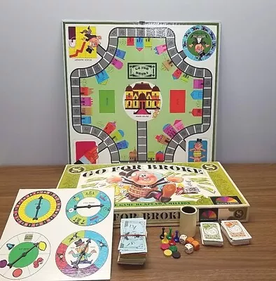 Vintage 1976  Go For Broke  Board Game By Selchow & Righter - 99% Complete • $9.99
