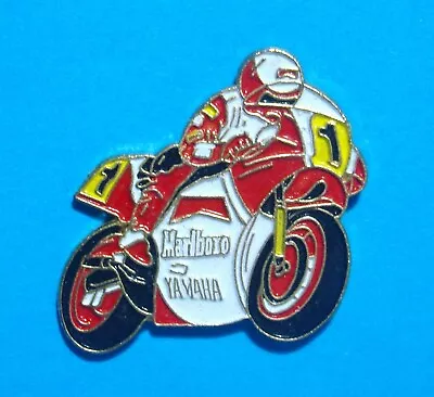 Marlboro Cigarette Advertising - Yamaha - Motorcycle #1 - Vintage Lapel Pin • $7.99