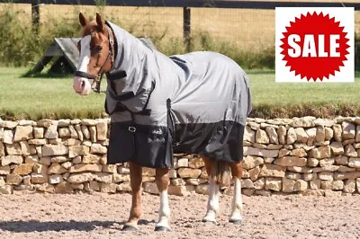 LIGHT MEDIUM WEIGHT COMBO TURNOUT  Jump 100g Full Neck Waterproof Horse Rug Sale • £38.95