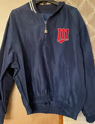 Vintage Minnesota Twins Starter Jacket 1/4 Zip Made In USA Size XL • $59.99