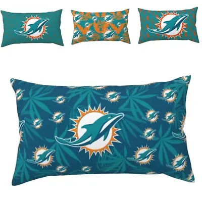 Soft And Breathable Pillowcase Home Decoration Pillowcover Miami Dolphins • $12.24