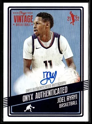 $2.59 • Buy 2021-22 Onyx Vintage Blue  Signatures Joel Ayayi Auto /50 #VAJA