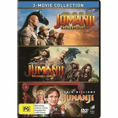 $29.99 • Buy Jumanji / Welcome To The Jungle / The Next Level 3 Movie DVD : NEW