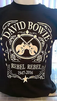 David Bowie - Rebel Rebel 1947-2016 - 100% Cotton T-shirt • £11.99