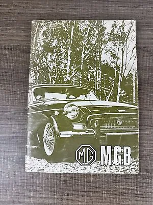 1969 1970 1971 Mg Mgb Us Official Driver'S Handbook -Tourer • $13.49