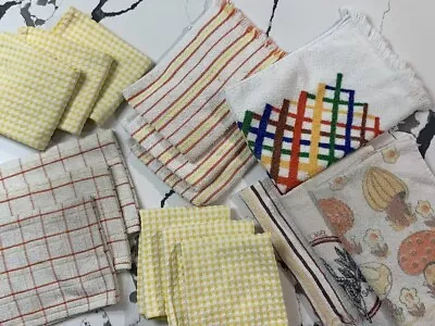 Mixed 16pc Lot Of Vintage Kitchen Towels Linens With Cannon Tags • $7.50