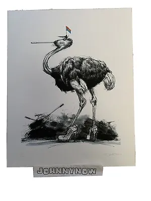 PRICE DROP!!! Derek Hess - NVA Flightless Bird Archival Pp PoolPrint S/N • $150