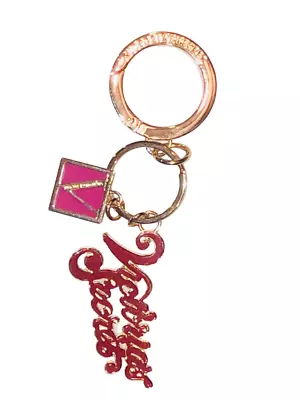 Victorias Secret Keychain Bag Charm Gold Monogram Logo Key Ring Nwt • $14.75