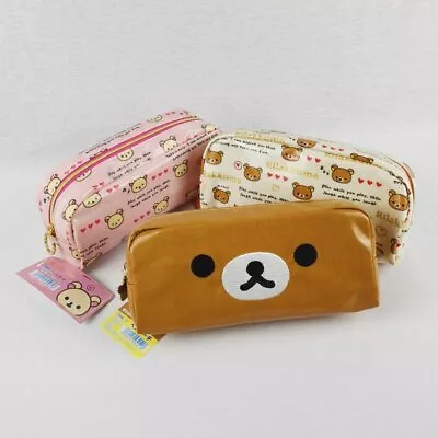 Japan San-x Rilakkuma  Bear Coating Cloth Pencil Bag  Cosmetc Bag • $41.96