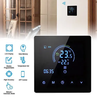 $48.99 • Buy Tuya WiFi Smart Thermostat Water/Heating/Gas Boiler Remote Controller For Alexa.
