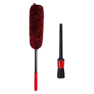 Wheel Rim Cleaning Brush Ergonomic For Car Exterior Tire Woolies Clean Tool • $26.16