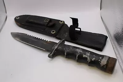 Vintage Explorer Wilderness 21-049 Japan Survival Fixed Blade Knife & Sheath • $59.99